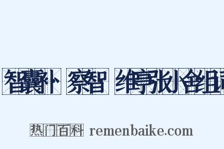 智囊补·察智·维亭张小舍组词是什么意思的图片